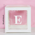 Transparent Letter Balloon Box Baby Shower Decorations Happy Birthday Wedding EID Decor 1st Birthday Party Supplies Balloon Box