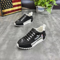 2026 New Men's Black Breathable Casual Shoes High Street Men's Lace-up Wear-resistant Casual Shoes Men's Shoes