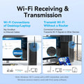 Vention USB WiFi 6 Adapter 5G/2.4G 900Mbps Wireless Bluetooth Receiver Antenna Network Card Dongle for - Visuel 3 | SAMAG
