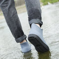 Men's Rain Boots Waterproof Rubber Shoes Outdoor Hiking Fishing Shoes PVC Kitchen Work Water Shoes Slip on Non-slip Ankle Boots
