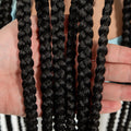 36in Full Lace Cornrow Braided Wigs Synthetic Natural Braiding Hair Wigs Box Braided Lace Wigs with Baby Hair for Black Women