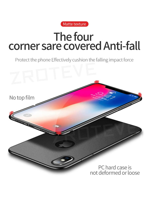 For iPhone X XR Case ZROTEVE Luxury Ultra Thin Frosted Hard PC Cover For Apple iphone XR XS Max iPhonex 10 iPhone10 Phone Cases