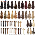 Synthetic Claw Clip On Ponytail Extension 22Inch Long Straight Wavy Ponytail Hair Ponytail With Claw Clip On Ponytail For Women