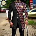 African Suits for Men Embroidery Print Blazer and Pants Set Business Dress with Kerchief Party Wedding - View 20 | SAMAG