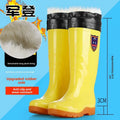 White Work Boots Waterproof Slip Resistant High And Medium Tube Food Hygiene Boots Rubber Shoes for Men Rain Boots