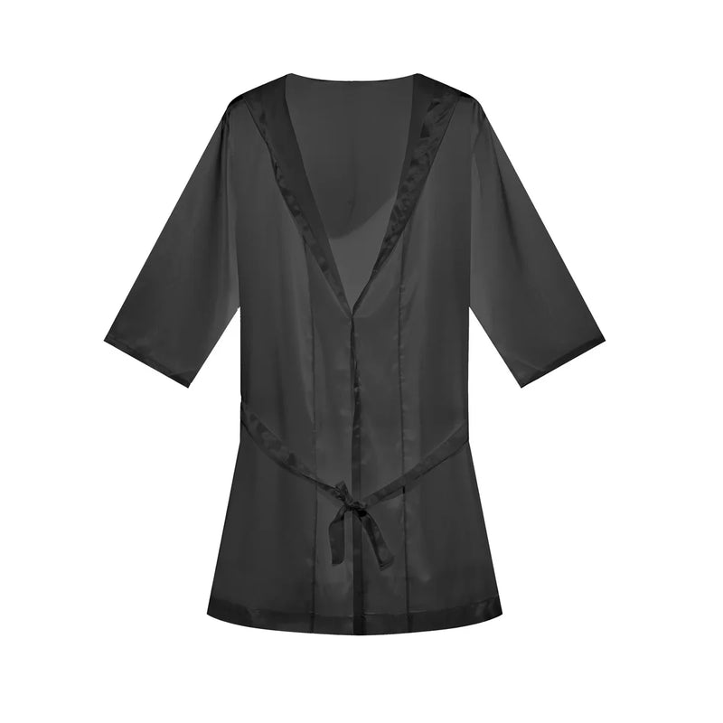 Mens Hooded Bathrobe Shorts Set Pajamas Night Robe Dress Gown Male Silk Satin Nightgown Kimono Bathrobe Sleepwear House Robe Men