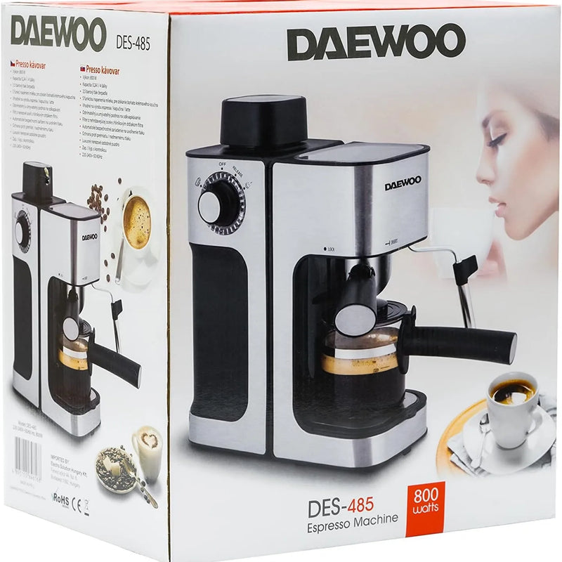 DES-485 Espresso Machine | 2 & 4 Cups Coffee Machine |220 Volt 50 Hz