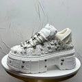 2026 Summer New Men's Punk Style Platform Heightening Niche Personality Fried Street Fashion Dad Shoes