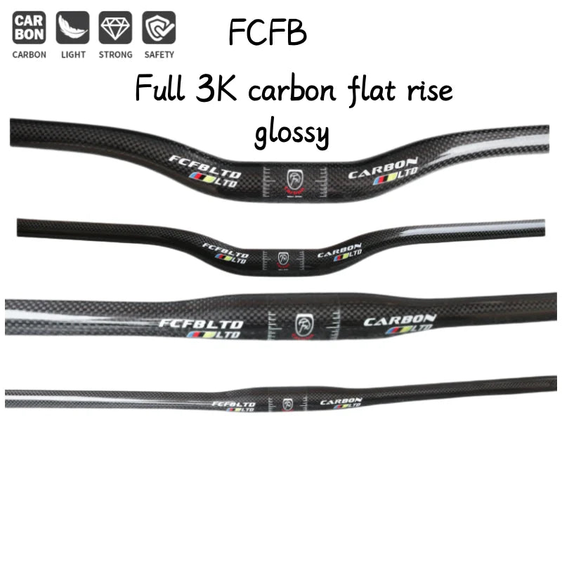 Carbon handlebar MTB Flat Or Rise 31.8*380 - 760mm matte - View 2 | SAMAG