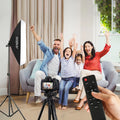 Andoer Softbox Lighting Set Studio Photography Light kit with 85W 2800K-5700K LED Light for Portrait Product Photo Video Record