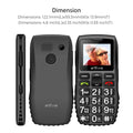 Artfone C1+ Bar Senior Mobile Phone With Free Charging Dock  Big Rubber Keypad  For Elderly Dual Sim One Key SOS FM 1400mAh