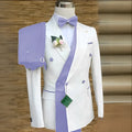 Double Breasted Formal Suits for Men Business Prom Blazer with Pants Wedding Groom Tuxedo Male Suits Custom 2 Pieces Suit Jacket