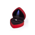 Heart-shaped Illuminated Earrings Jewelry Box Jewelry Box Gift Ring Box Package Decoration Box Necklace Jewelry Storage Box