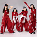 Girls K - pop Crop Top Joggers Cargo Pants Children Hip Hop - View 2 | SAMAG