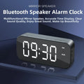 Large LED Screen LED Mirror Screen Alarm Clock Portable Dual Alarm Digital Clock Smart Digital Display FM Radio Clock Student