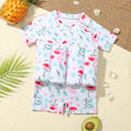 Children's Buoyancy Swimsuit Cartoon Print Swimwear Kid One-Piece Floating Rash Guards Bathing Clothes Boys Girls Swimming Suits