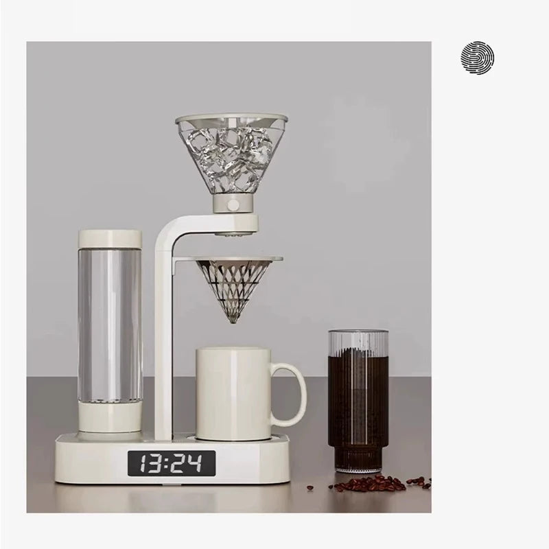 Cold Drip Coffee Maker, Countertop 220V/600W, Manual Drip Coffee Maker, Home Coffee Maker with Timer, Small Teapot