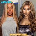 12A Highlight Bundles Human Hair P4-27 Straight Human Hair Bundles 100% Human Hair Raw Hair Bundles Highlight Wig Human Hair