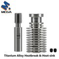 E3D V6 Heatbreak Heatsink Kit Titanium Alloy Bi-Metal Throat For Kingroon KP3S KP3S Pro S1 KP5L 3D Printer Parts Accessories