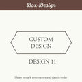 Double Compartment Wooden Jewelry Case, Clear Window Display, Personalized for Engagement/Wedding, Stylish Ring/Earring Storage
