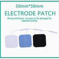 10Pcs 2mm Plug Non-woven Fabric Reusable Self Adhesive Electrode Pads Conductive Gel Pad Body Digital  Massager