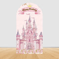 Fairy Tale Castle Butterfly Floral Arch Backdrop Cover Princess Girl Birthday Baby Shower Party Decor Photography Backgrounds