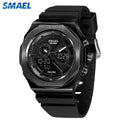 SMAEL Dual Display Women Watch Digital Analog Sport Quartz Stopwatch Fashion Durable Daily Outdoor Casual Timepiece | SAMAG