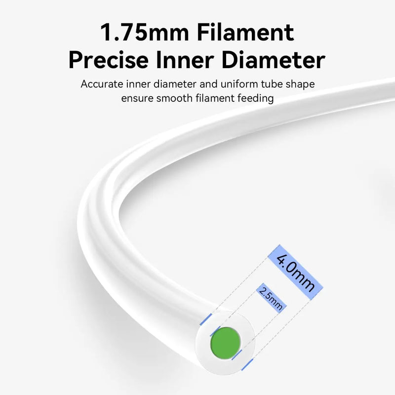 CREALITY Bowden PTFE Tubing white for 1.75mm Filament With PC4-M6 Fittings PC4-M10 Pneumatic For Ender 3/ Pro Ender 5/Pro CR-10/