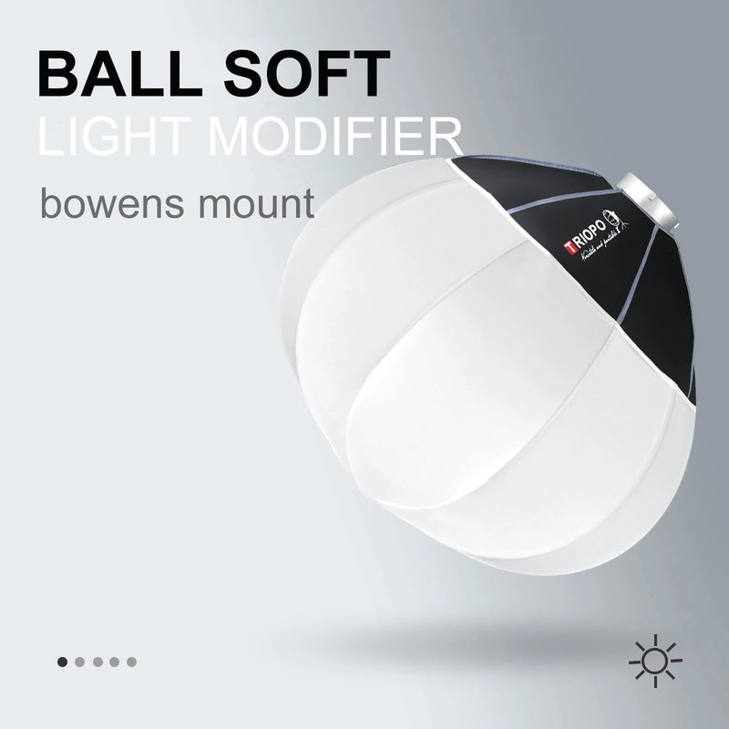 TRIOPO Lantern Softbox Light Modifier 55/65/85cm Quick Release for Sokani X100 COLBOR Godox Aputure Bowens Mount LED Video Light