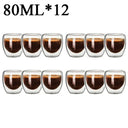 2- Double Wall High Borosilicate Glass Mug Heat Resistant | SAMAG