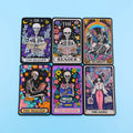 Skeleton Tarot Iron On Patch Clothes Patch For Clothing ADHD Embroidered Patch Garment Apparel Accessories Sewing Stickers
