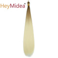 22-28Inch Straight Pony Hair Bundles Crochet Braids Hair Silky Colorful Synthetic Braiding Hair Ombre Synthetic Hair For Women