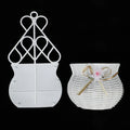 Garden DIY Vase Flower Basket Sundries Organizer Wall Hanging Artificial Rattan