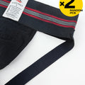 Men's Shaping Sport Briefs High Waist Thick Belt Solid Color Youth Trendy Short Triangle Underwear 2pc Random Pack