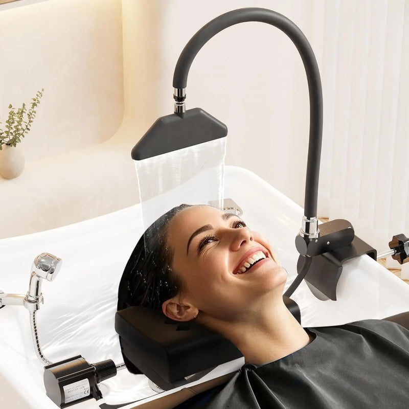 New Hair Spa Head Therapy Equipment,SPA Shower Water Circulation in The Shampoo Bowl, Head Spa Machine for Salon,180° Adjustable