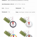 KANPAS Basic and Beginner's Orienteering thumb compass, Orienteering Primary Compass, MA-40-FS, Durable Sport Compass