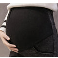 Maternity Pregnancy Skinny Trousers Jeans Pants Elastic Pregnant Women's Feet Stomach Lift  Stretch Denim