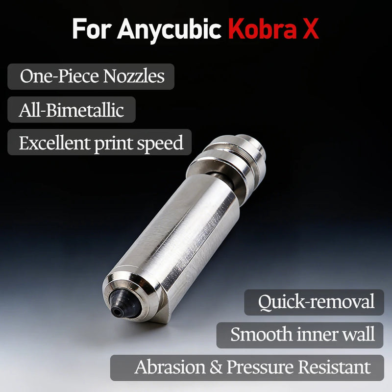 For Anycubic Kobra X Nozzle KX Bimetal 0.25/0.6/0.8/0.4mm - Visuel 2 | SAMAG
