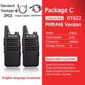 Retevis RT622 Mini Walkie Talkie 2pcs PMR446 Portable Two-way Radio PTT Walkie talkies Communication Radio for Restaurant Hotel