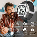 Hearkent Pedometer Watch Men's Digital Watch No Bluetooth Sport Watches Step Calories Counter Walking Fitness Tracker Wristwatch