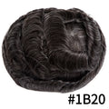 Male Hair Prosthesis Toupee Men Mono& Soft Pu Durable Men Wigs 6" Replacement Exhuast Systemes Unit 100% Human Hair Male Wig