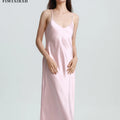FIMTAIRAH   Sexy Comfortable  00% Mulberry Silk Nightdress  Silk home wear black  Silk Long Night Dress   Silk Nightdress Women1