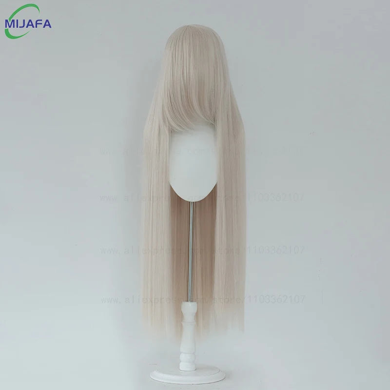 Very High Quality 600g 68 Colors 40 Inch 100cm Long Straight Cosplay Wig With Bangs Heat Resistant Hair Anime Wigs + Wig Cap
