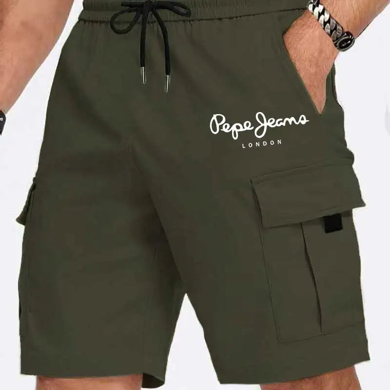 Men's Cargo Shorts Summer Letter Print Casual for Outdoor | SAMAG