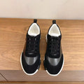 New shoes fashion, individuality, women's leisure, fashionable flat sports shoes, leather mesh, breathable running, rubber