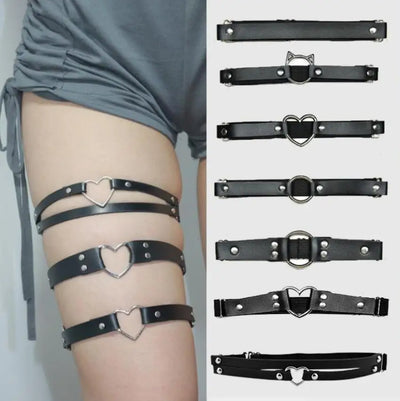 Women Sexy Elasticity Harness Heart Fashion Bondage Goth | SAMAG