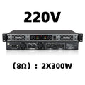 KDES PA/DJ Power Amplifier 2 Channel (8Ω) 300W and 4 Channel (8Ω) 350W Class D Digital 1U for Stage KTV Conference System