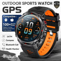 HT37 T-Rex 3 Pro Military GPS Smart Watch Waterproof Dual-band GNSS Compass Altimeter Swim 170 Sports Mode Watch with Flashlight