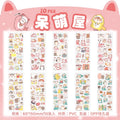 10Sheets Pet Planet Series Cartoon Transparent Waterproof PVC Ledger Material Stickers For Hand Account Pencil Case Decals