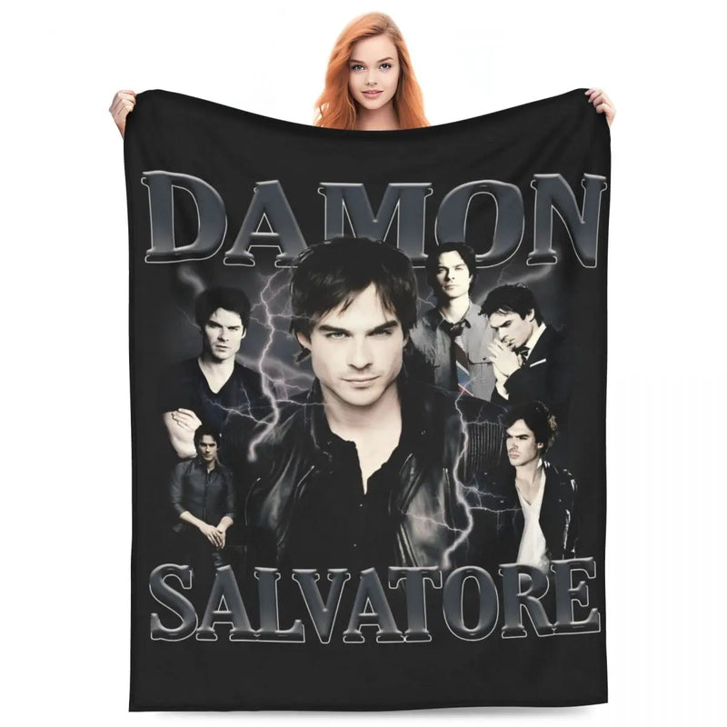 The Vampire Diaries Damon Salvatore Blanket